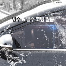 (골져스) 자동차 창문 백미러 방수필름 윈도우 사이드미러 발수코팅 김서림방지 비오는날 장마철 시야확보 필수 용품, gor // M 200*250mm (2p 한세트)