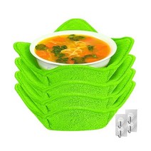 핫볼홀더 전자레인지 안전 볼홀더 냄비홀더 수프볼 코지 전자레인지용 그릇 다용도 핫푸드용 그릇홀더 접시, Green