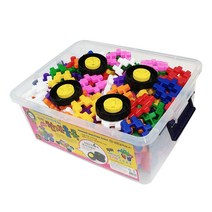 국민교육사 뉴꼬마 천재블록 3호 214pcs 블럭놀이, 01)비닐 184pcs