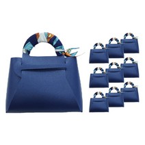 가죽 구디백 답례품 가방 10개, 블루