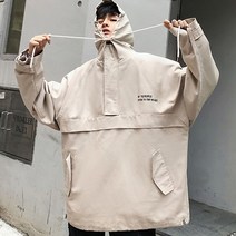 아노락반집업 바람막이 후드 남여공용 커플 INSUM46