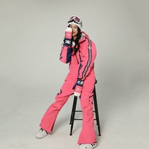 스키복 점프 슈트 두꺼운 양모 칼라 원피스 스키 점프 슈트 여성용 겨울 스노우보드 따뜻한 바람막이