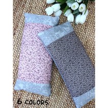 홍승애풍기인견 / 인견 메밀 베개 / 메밀 납작베개(야생화 눈꽃 나뭇잎), 고동, 나뭇잎