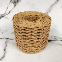 라피아 뜨개실 밀짚 모자 가방 만들기 뜨개질 실 코바늘 파피루스실, 18 블루 200m 한 덩어리