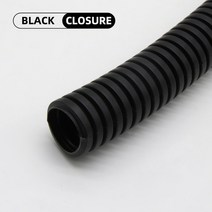 절연 튜브 PP 주름관 플라스틱 와이어 스레딩 보호 10m, 123.Black Closure - AD 28.5 x