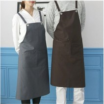 ATTERS APRON(수달네) 국산 바텍 옥스포드 앞치마 방수천 브라운 블랙 그레이 코발트블루 4가지색상 고급앞치마 주방앞치마 식당앞치마, 1