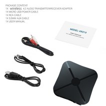 블루투스동글5.0 KN326 블루투스 5.0 오디오 수신기 송신기 3.5mm AUX 잭 RCA 무선 어댑터 USB 동글 마이크와 자동차 PC TV 헤드폰, [03] style3