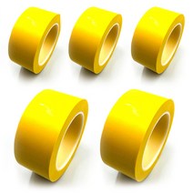 소유 PVC 바닥 라인테이프 주차 현장 구획 표시 50mm x 30M 노랑, 노랑-5개입