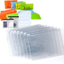PVC슬라이드지퍼백/투명-11x13(10장)/주문제작, 단품