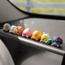 카카오 차량용품 프렌즈 모니터 인형 장식 피규어 대시보드 꾸미기 장식품 귀여운 캐릭터, 피규어8종세트