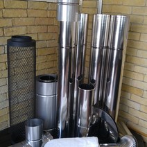 스텐연통 150mm / 연통/동원벽난로/ 화목난로연통/벽난로연통, 방열관