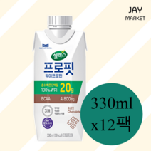 셀렉스 프로핏 단백질음료 330ml 12팩 웨이프로틴 마시는 프로틴 초코 맛있는, 초콜릿 330ml 12팩