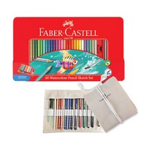 파버카스텔 수채 색연필 60색 + 64홀 파우치, 수채색연필 60색+64홀파우치