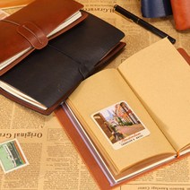 빈티지 가죽 다이어리 트래블러 노트 다꾸수첩