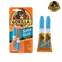 고릴라 슈퍼글루 3g x 2개 튜브형/접착제/초강력본드