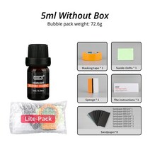 헤드라이트 복원제 자동차 조명 연마 키트 530ML 화학 수리 리노베이션 오토 디테일링 액체 폴리머 보호 코팅 HGKJ, 1.5ml set