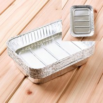 10P 은박도시락 알뜰형 B 10 BODY 20X15CM 고급도시락용기 단체도시락