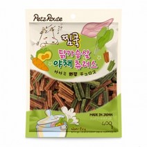 펫츠루트 찜쿡 닭가슴살 야채 츄러스 400g, 단일 수량