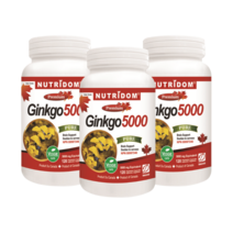 (3병) 뉴트리돔 50배 농축 징코 빌로바 120캡슐 | 은행잎 추출물 기억력 혈행개선에 도움 주는 영양제 | 캐나다 직배송 by 카포리아