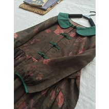 이끼당 퓨어린넨 선명앳지 원피스