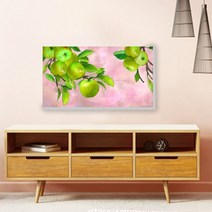 부자되는그림 사과그림 풍수 4Ap55C 지리 액자 복 돈들어오는그림 에좋은그림 건강 사과나무 행운 을부르는 인테리어액자 재물 캔버스 퍼즐액세서리