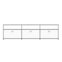 [무케] 디엘로_3x2 A type TV 거실장(유리상판/바퀴X/TV보강판O), 단품