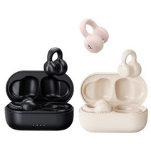 이어클립 무선 블루투스 이어폰 골전도 귀걸이형 블루투스이어폰 I20, 베이지