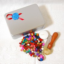 플로랄벨로 씰링왁스 황동스탬프 티라이트 멜팅스푼 세트 씰링, B