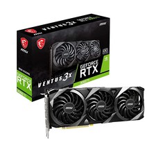 MSI GeForce RTX 3060 Ti Ventus 3X 8G OC LHR 게이밍 그래픽 카드 - 8GB GDDR6 1695MHz PCI Express Gen 4 256비, 1개