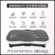 음파진동기 전신 뱃살 쉐이크 덜덜이 홈트 음파 운동기구 다이어트 기구, 8.스탠다드앱/펄화이트/199단/무선리모컨/스마트