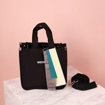 더히 위크엔드 사각 미니 캔버스 에코백 토트백 크로스백