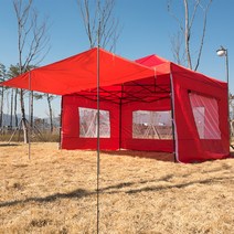 베이직3x4.5 캐노피천막 캠핑천막 감성천막 포장마차 야외천막 접이식천막, B창모풀 3X4.5 딥그린