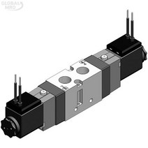 KCC 공압솔레노이드밸브(5포트) KS320S-24V(싱글)