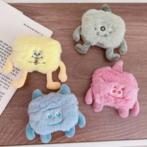 사은품/에어팟 프로 3세대 2세대 1세대 귀여운 몬스터 캐릭터 모양 따듯한 겨울 털 퍼 보드러운 디자인 실리콘 케이스, SY_A315 에어팟2세대, 블루몬스터