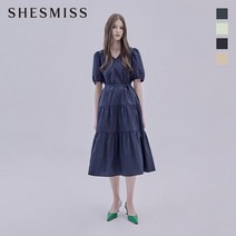 쉬즈미스(신상) [22SS온라인전용]티어드 볼륨 롱 원피스_SWWOPM23010 420268