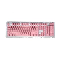 PBT 키캡 108 Keys P9 메케니컬 키보드 Key 캡 백릿 Character Translucent DIY 61/64/87/104/108 키보드s(옐로우), Light pink