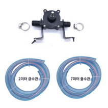 드릴펌프 전동 오일 미니 물펌프 휴대용 워터 양수기 흡수펌프 디젤펌프 소수펌프 가정용, 펌프+와이어파이프+2m수 7m 출수