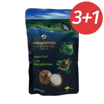 (3+1) 호주 마카다미아 해피넛 바닐라 225g 4개 900g 해피너트 통마카다미아 이시영