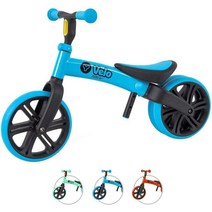 Yvolution Y Velo Junior 유아 균형 자전거 9 인치 휠 No-Pedal Training Bicycle for Kids 소년 소녀 연령 18 개월 ~ 2 3 4 세, 파란색, 01 블루.