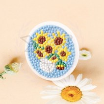 새임 보석십자수 해바라기 그립톡 DIY 초등학생교구 초등학생만들기 미술학원만들기