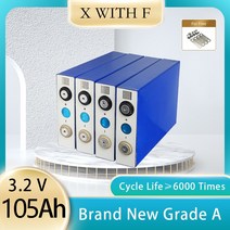 인산철 배터리 밧데리 A 등급 충전식 리튬 철 태양 전지 골프 카트용 버스바 Lifepo4, 1.8Pcs