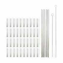 스텐 일자 스트로우 빨대4p 세척솔2p 세트 카페 X40개 다회용빨, 선택1:본상품선택, 단품