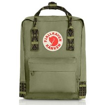 Fjallraven 칸켄 미니 클래식 에브리데이 백팩 포그, Green-folk Pattern, Green-folk Pattern