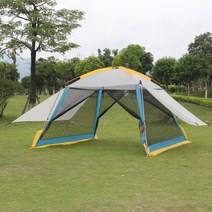 캐노피천막 탠트 차량타프 카라반텐트 바람막이텐트 주차장 단독주택주차장 옥상 카쉘터 접이식천막 야외캐노피, 스몰 블루 쿨러+블루 레인커버, 스몰블루+2매차양지