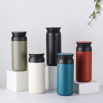 트래블 텀블러 350ml 레이저 각인 주문제작 DD-10032, 와인