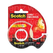 스카치 3M 다용도 셀로판테이프 디스펜서 581 18 mm x 15 m, 90개