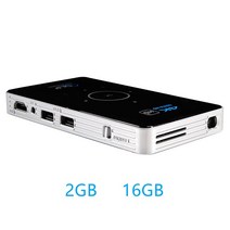 미니 빔프로젝터 C6 DLP 프로젝터 Amlogic S905X 4K 안드로이드 9.0 2.4G 5G Wifi BT 4.0 휴대용 홈 시네마 Miracast Airplay 지원, 02 2GB 16GB_03 AU 플매트 카펫 러그