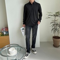 셔츠 안구겨지는 남성 남자와이 구김없는 와이셔츠