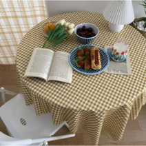 다이소 식탁보 코스트코 테이블보 테이블 커버 이케아 사각 식탁매트 사무실, 70x70cm, 오렌지(DT4)