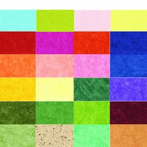 예한 한지 색한지 640*940mm 창호지 포장지 공예 예단포장, 06귤색